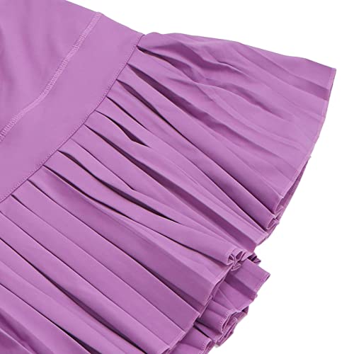 Saia Curta, Saia Esportiva Forro Shorts Plissado Confortável para Caminhada para Mulheres (XG)