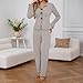 Rtdyvyuhb Pajama Sets For Women 2 Piece Long Sleeve Lounge Set Sleepwear Soft Pjs Sets Casual Fashion Breathable Loungewear Light Gray