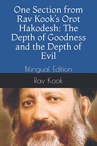 One Section from Rav Kook’s Orot Hakodesh: The Depth of Goodness and the Depth of Evil: Bilingual Edition