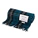 Produktbild Edinburgh 100% All Wool Scottish Tartan Rugs - RAMSAY BLUE - One Size