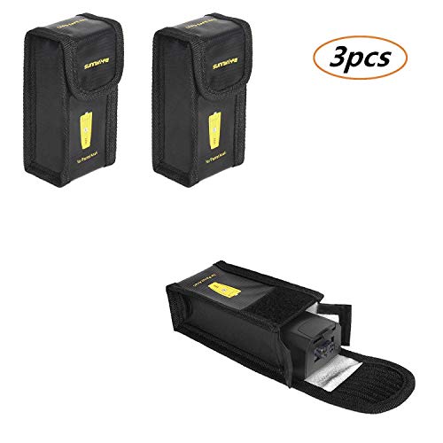 Preisvergleich Produktbild Tineer Li-Po explosionsgeschützte Tasche Sicherheitsschutz Batterie Aufbewahrungstasche für Parrot Anafi Drone (Small 3pcs)