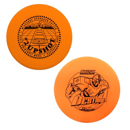 Mint Discs Lightning Standard #2 Upshot Putter Golf Disc & Innova DX Destroyer Putter & Driver Pack, 130-180 Grams