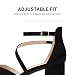 Imagen de DREAM PAIRS Zapatos Tacón Bajo Mujer,Negro-Nubuck