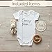 ArtEleven Pregnancy Announcement Onesie – Includes Crochet Bunny & Natural Wood Rattle | Baby Announcement Onesie 100% Cotton | Coming Soon Baby Announcement 2026 | Pregnancy Reveal to Parents