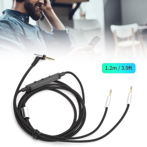 Cable de audio 1.2 m Jack 3.5mm a doble Jack 2.5mm miniatura 4