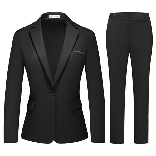MODFUL Women Suits Work Professional Office 2 Piece Pant Suits
