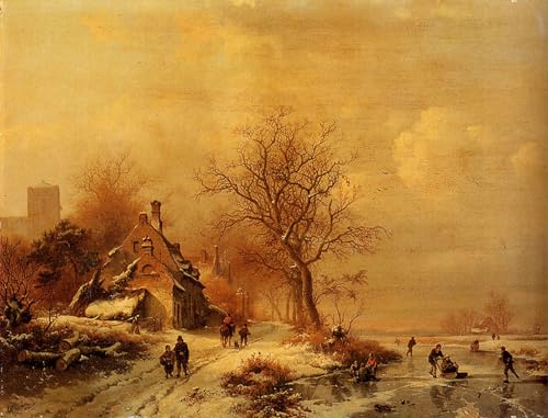 Toile Paysage d'Hiver Gelé Kruseman pour Rompre la Monotonie