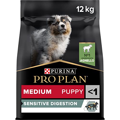 Purina Pro Plan Medium Puppy Optidigest Cane Crocchette, 1 Sacco da 12 kg