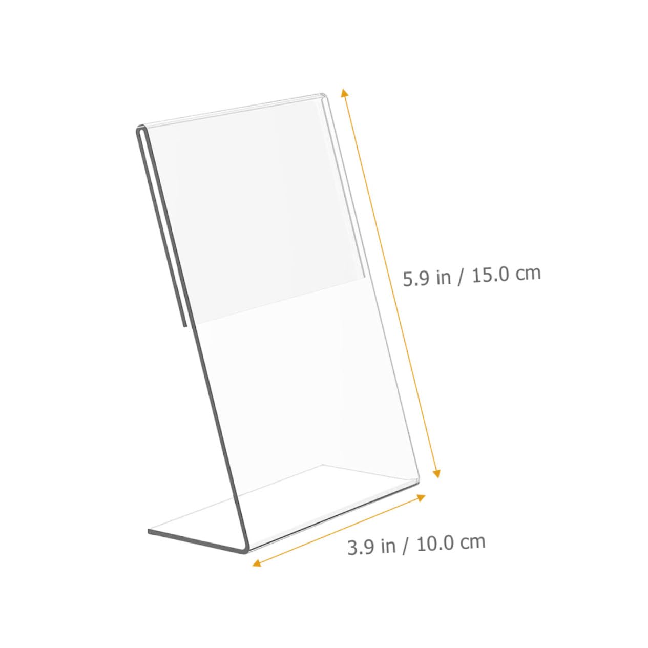 ERINGOGO 12 Pezzi Porta Tavolo Trasparente in Acrilico Shaped Supporto Segnaposto Matrimonio Espositore Numero Tavola per Ristoranti Bar e Base Stabile per Menu e Foto