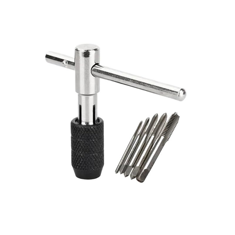 6PCS/Set Tap Drill Wrench Tapping Threading Tool M3-M8 Screwdriver Tap Holder Hand Tool Thread Metric Tap Screw Taps AEVHBAMXN