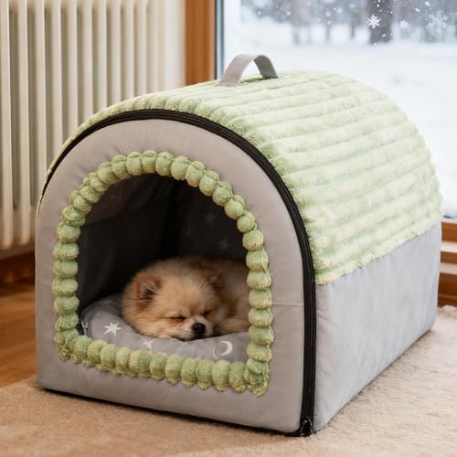 Cama cueva para gatitos desmontable con estructura lavable e higiénica 4