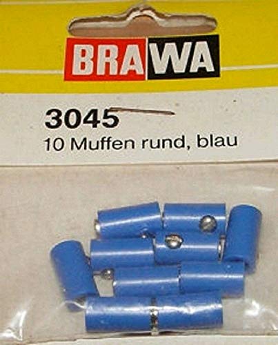 Preisvergleich Produktbild Brawa 3045 10 Muffen, rund, blau