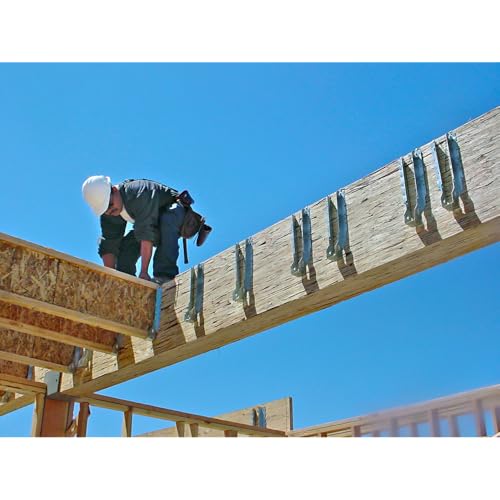 Simpson Strong-Tie LUS24Z Light Face-Mount Joist Hanger - 1-9/16 in. (W) x 3-1/8 in. (H) x 1-3/4 in. (B), Fits 2x4 Joists, 18 Gauge ZMAX Galvanized Steel, Hurricane Rafter Ties by Simpson Strong-Tie - Image 2