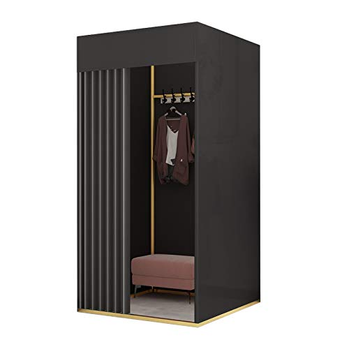 GGTT Umkleideraum Mobiler Umkleideraum, quadratischer Umkleideraum, Faltbarer Raumwechsel, einfach zu installierende temporäre Umkleideraumvorhänge und Shopping Center Office Privacy Shelter Cover