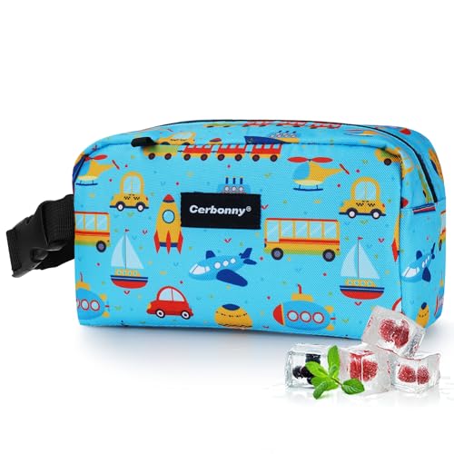 Cerbonny Bolsa térmica pequena lancheira congelável para viagens de trabalho, escola, lancheira, peq