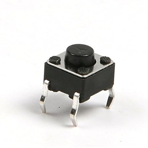 Ardest Tactile Switch Panel PCB Mount Momentary TACT Switch Push Button for Arduino 6x6x5mm (Pack of 50 Pcs) Cover