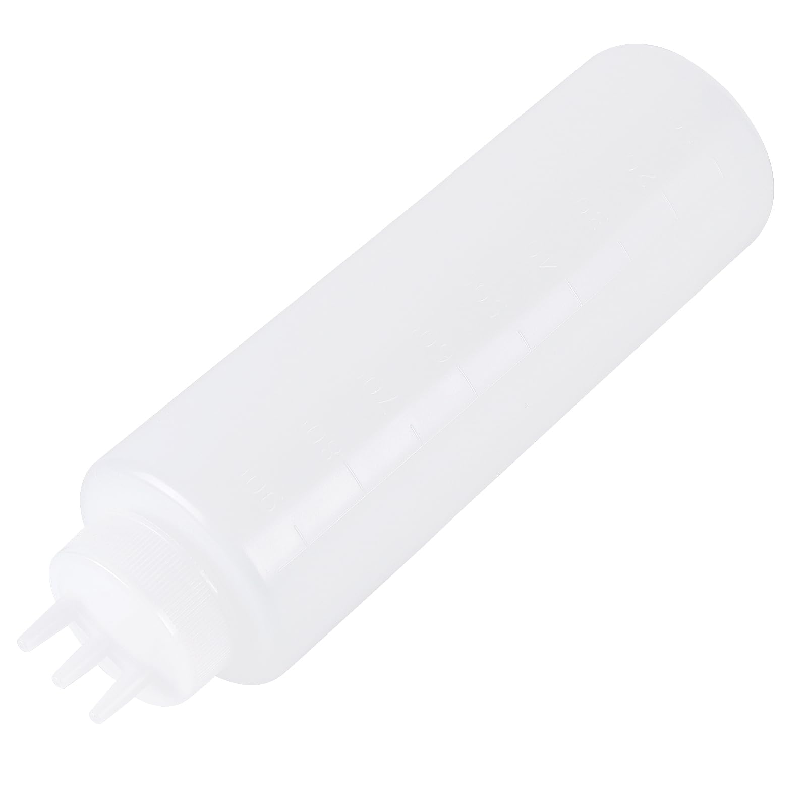 JEUIHAU Confezione da 6 bottiglie da spremere a 3 fori, in plastica, da 1000 ml, con dosatore per salse, ketchup, senape, salsa piccante