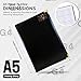G4GADGET 2025 Diary A5 Week to View Black - Sleek and Functional Planner for Effective Time Management
