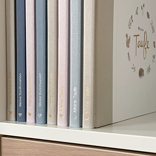 mintkind® Gastenboek Meine Doop Bloemen I voor jongens en meisjes | Doopboek, doopalbum, herinneringsboek I 96 pagina's voor felicitaties, foto's en meer, gastenboek doop gastboek - Image 8