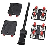 6-teiliges robustes Fell-Umzugsset mit Rädern und Hebestangen – müheloses Umziehen von Haushaltsgegenständen, perfekt für Umzugsunternehmen und Heimwerker