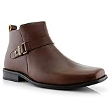 Ferro Aldo Antonio MFA606323 Casual Slip-on Zipper Leather Boots (10, BROWN769)
