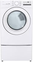 LG DLE3400W 7.4 Cu. Ft. White Stackable Electric Dryer with Sensor Dry & FlowSense