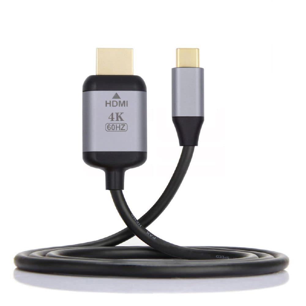 Cablecc USB-C USB 3.1 Type C Source to HDMI HDTV Displays Male 4K Monitor Cable for Laptop 1.8m