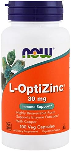 Now Foods: L-Optizinc Immune Support 30 mg, 100 Caps (2 pack)