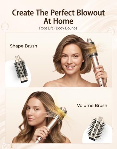 Image of Bopcal 7-in-1 Air Styler & Hair Dryer Brush, 170,000 RPM High-Speed Multi Styler with Auto Wrap Curlers, Ionic Blow Dryer Brush, Volumizing & Smoothing Brushes for Fast Drying, Curls & Salon Blowouts