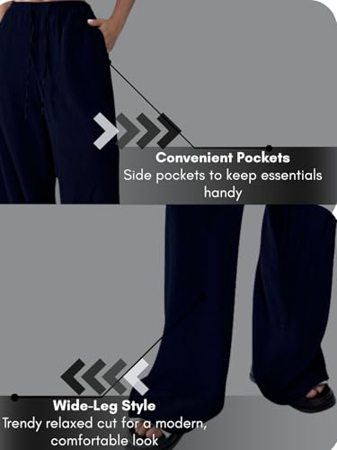 Image of GRECIILOOKS High Waist Trousers for Women - Flared Korean Style Formal Pants | Elegant Workwear for Office, College & Events (Available in Plus Size)