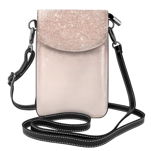 Petit sac bandoulière paillettes rose doré pour libérer vos mains