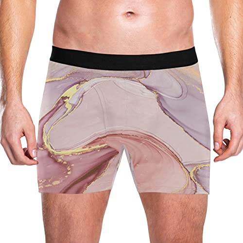 Bóxer para hombre Vnurnrn pack de 2 calzoncillos de mármol rosa 2