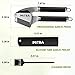 MiTBA Garlic Press set- Professional Stainless Steel Mincer, User Friendly With Non-Slip Handles Easy To Clean, And Highly Durable. Crusher Silicone Tube Peeler & Cleaning Brush Included (Black)