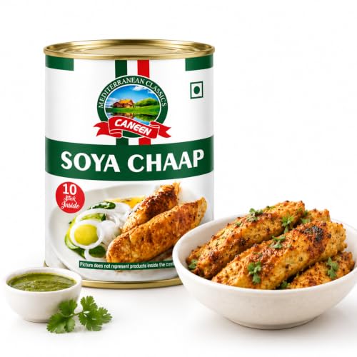 CANEEN Fresh Soya Chaap 800 gm | No Maida Soya Chaap | Ready-to-Cook High
