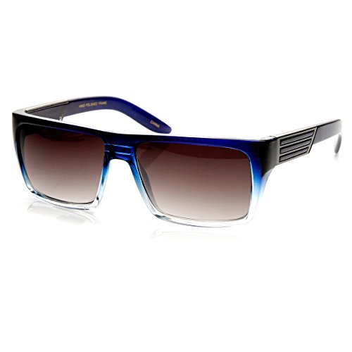 zeroUV Modern Fashion Flat Top Rectangular Sunglasses