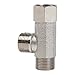 Brass Bidet T-Adapter, 3-Way Plumbing Fitting with 7/8