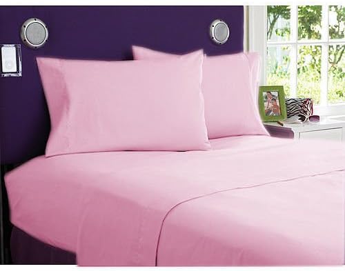 Scala Extra Deep Pocket Solid Fitted Sheet with 2 Pillow Cover King 26-30 Inch Chocolate