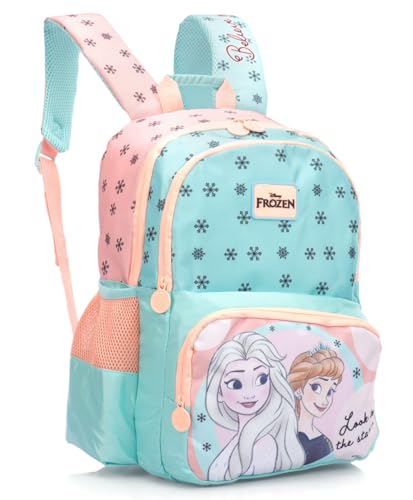 Image of STRIDERS Frozen School Bag for Kids | Fun Lightweight Durable Backpack | Padded Comfortable Straps & Sparkling Design | Ideal for School Adventures | 14 inches