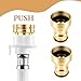 Giantree 2 Pack Dishwasher Faucet Adapter with Aerator, Inner Diameter Portable Dishwasher Faucet Adapter Kitchen Faucets Fittings Hose Adapters for 15/16-27 Male or 55/64-27 Famale(Gold)