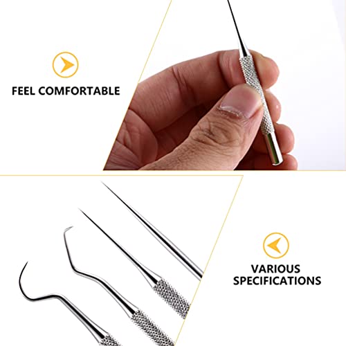 Healifty Dental Gereedschap Plaque Remover Dental Tanden Cleaning Kit Tand Scaler Tong Schraper Spiegel Professionele… - Image 5