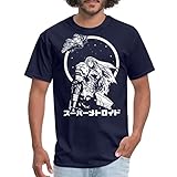 Spreadshirt Interstellar Bounty Hunter Samus Prime Men's T-Shirt, 4XL, Navy