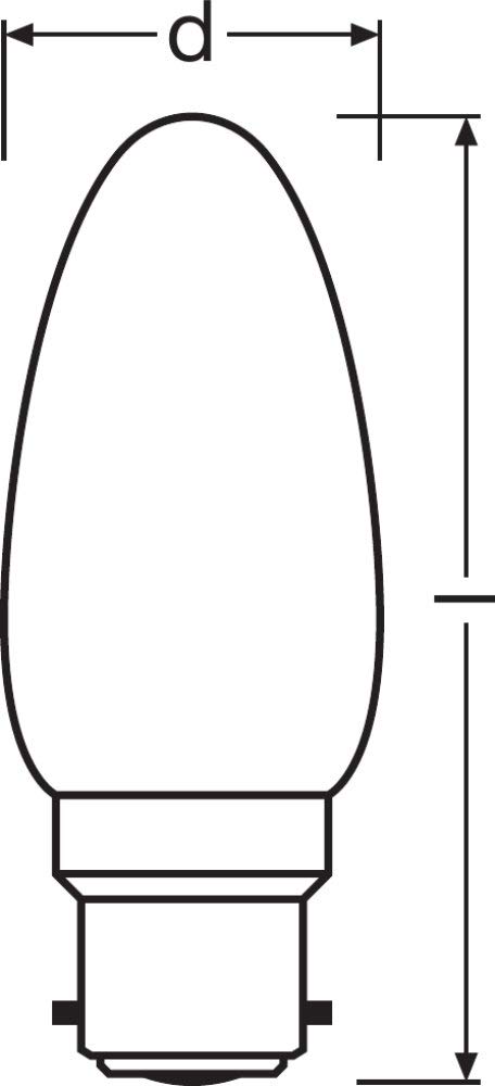 OSRAM LED Retrofit CLASSIC B Pacco da 10 x Lampadina LED, Attacco: E14, Bianca Fredda, 4000 K, 4 W, Equivalenti a 40 W, Opaco, LED Retrofit CLASSIC B, Opaco, Taglia Unica