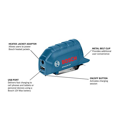 Bosch Adaptador de alimentação portátil GAA12V-21N 12V Max