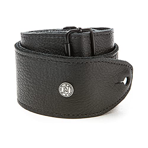 Sangle Dunlop en nylon robuste texturé à motif rayures noires
