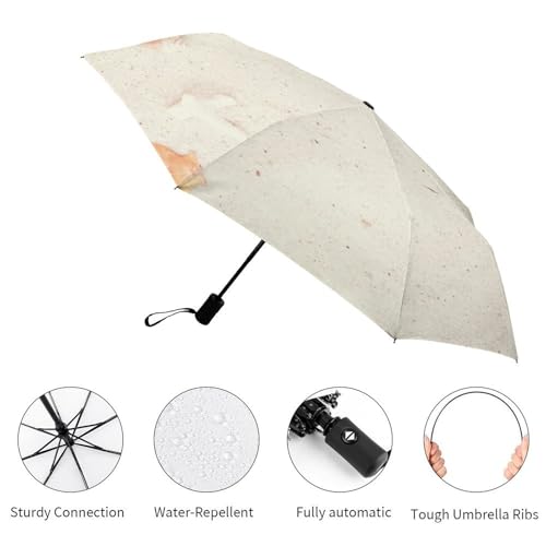 Parapluie pliant automatique rouge à lèvres compact pour voyage