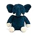 natureZOO Ours en peluche bio XL (éléphant bleu foncé)