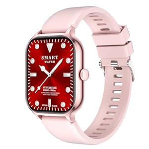Smart Watch for women men(Answer/Make Calls)2.01”,Smart Watches for iOS and Android Phones IP67 Waterproof Smartwatch Fitness Watch with Heart Rate Sleep Monitor Steps Calories Counter (Pink)