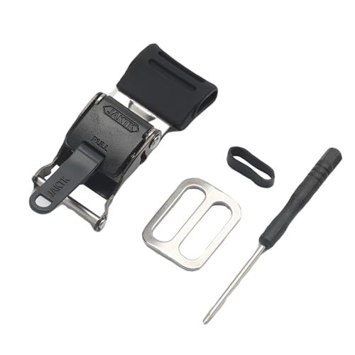 Motorcycle Helmet Quick Release Buckle Kit with Stainless Steel Impact Resistant Motorcycle Helmet Clip Accessories, Helmet Clip Replacement Lock Parts Helmet Strap Quick Release for Chin (Black)