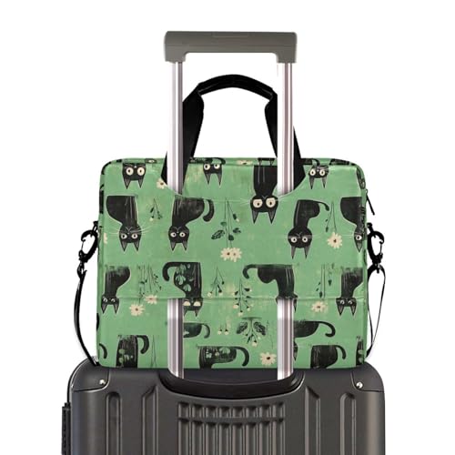 Maletín para Laptop 15.6" con Asa y Correa Verde miniatura 4