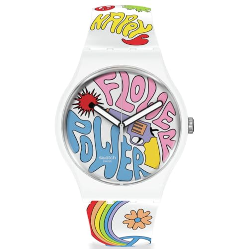 Preisvergleich Produktbild Swatch Uhr - BIOCERAMIC FLOWER POWER PEACEPAY - SO32W108-5300